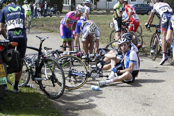 Philippe Gilbert in crash