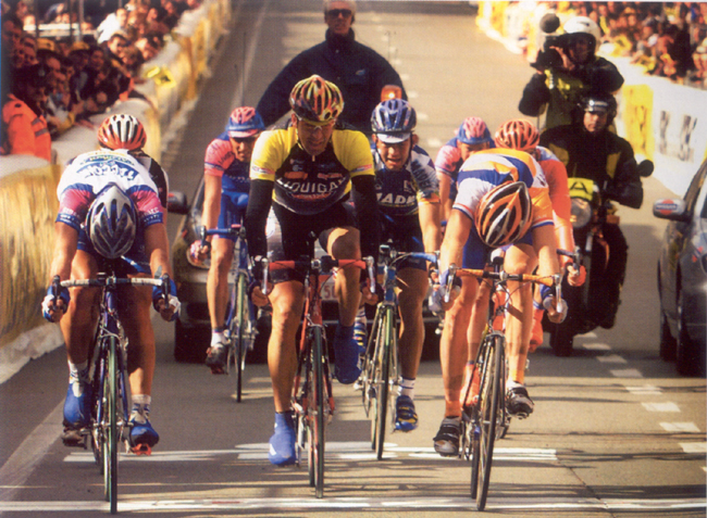 2001 ronde van Vlaanderen sprint finish