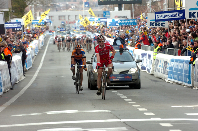 Nick Nuyens and Juan Antonio Flecha