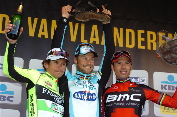 Winning podium