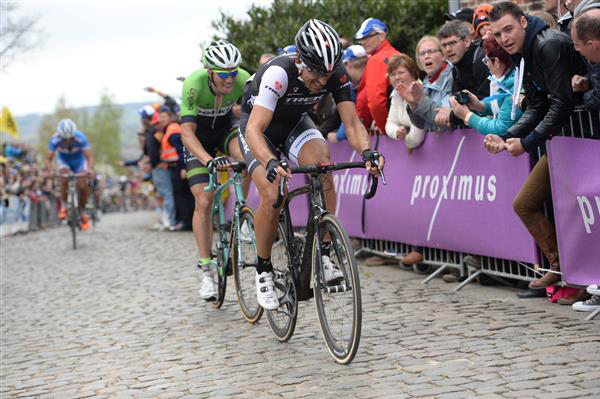 Fabian Cancellara attacks on the Oude Kwaremont