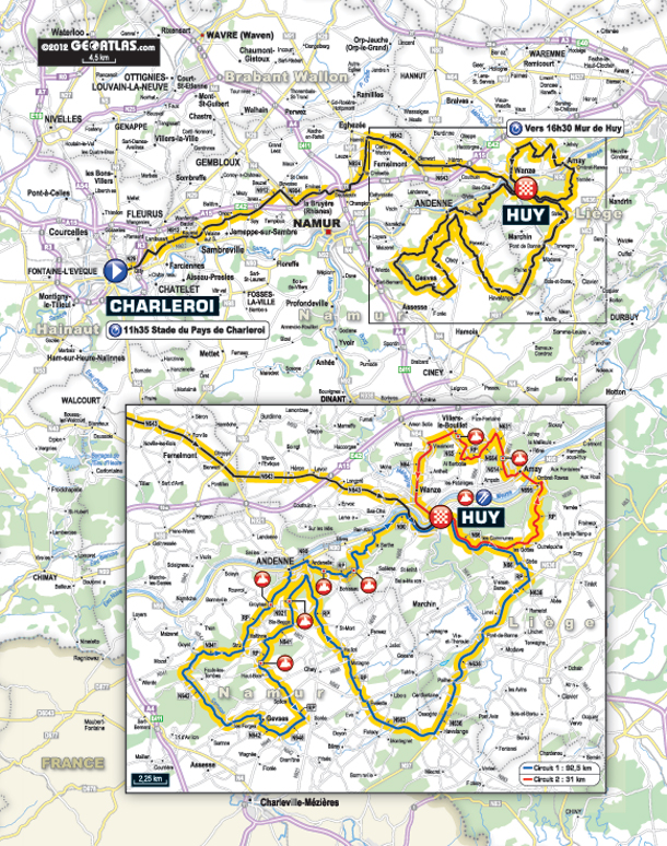 Flèche Wallone route