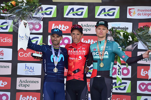 2022 Fleche Wallonne podium