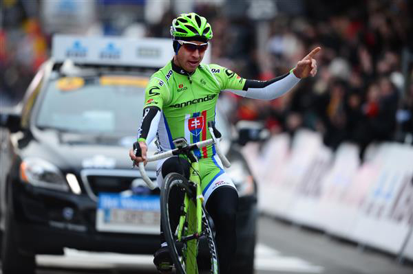 Peter Sagan celebrates