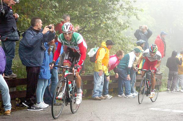 Franco Pellizotti in his Italian Champion's kit