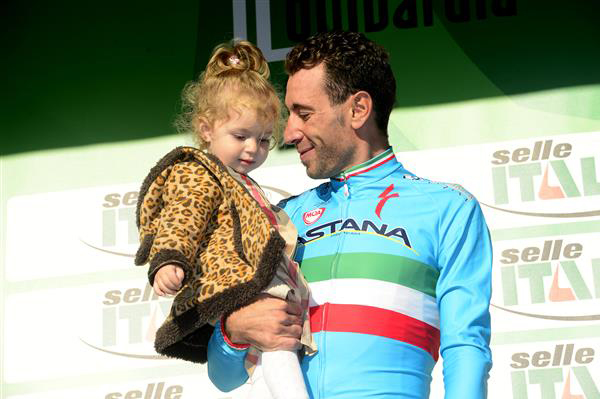 Nibali and his daughter