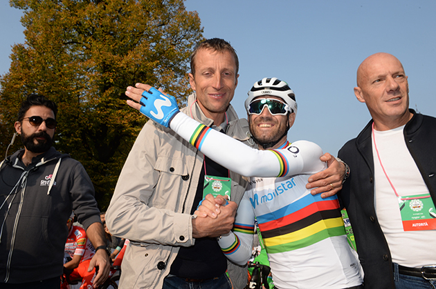 Alejandro Valverde and Maurizio Fondriest