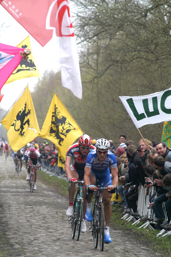 Tom Boonen leads Magnus Backstedt