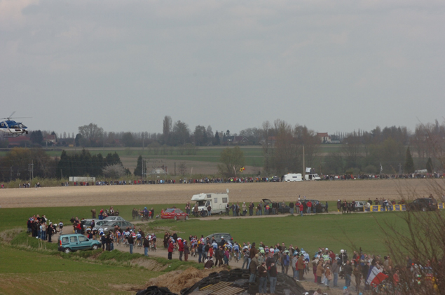 Panorama of cobbled sector