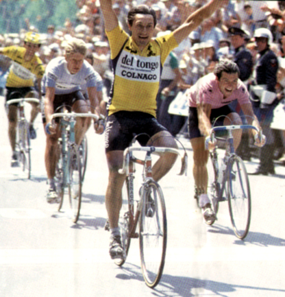 Giuseppe Saronni wins in Pinerolo