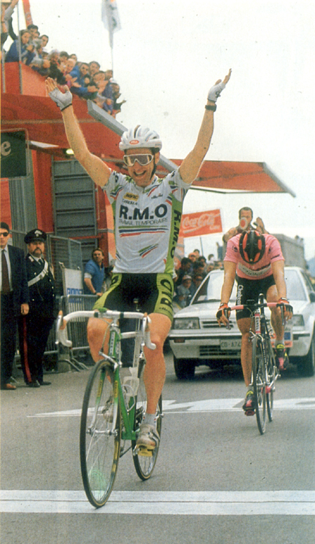 Charly Mottet win on the Pordoi