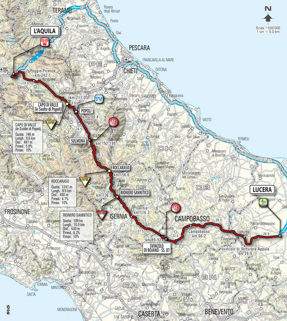 Stage 11 route map