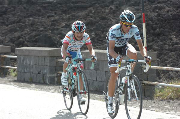 José Rujano and Alberto Contador