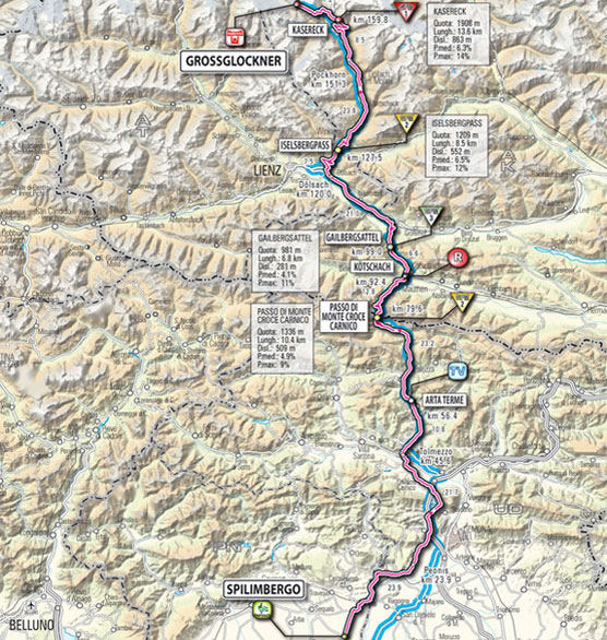 Stage 13 route map