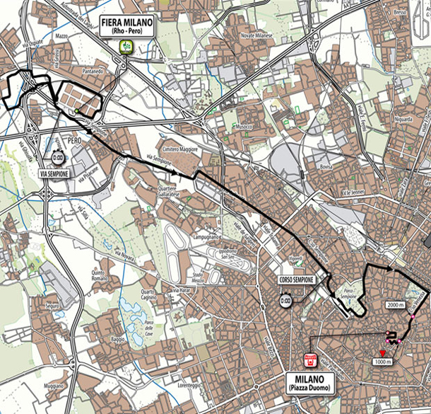 Stage 21 route map