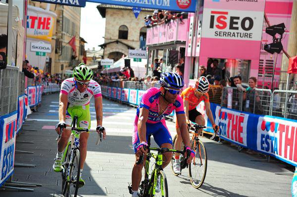 Damiano Caruso and Michele Scarponi