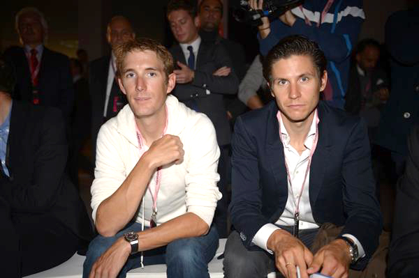 Andy Schleck and Thomas Lovkvist