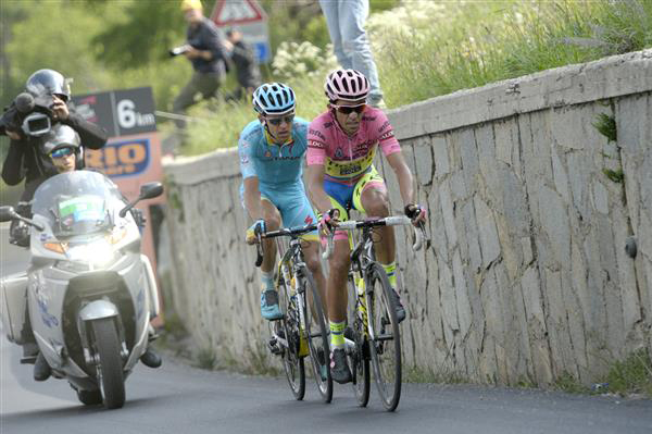 Alberto Contador and Tanel kangert