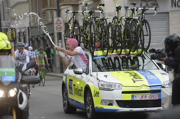 Oleg Tinkoff with Alberto Contador