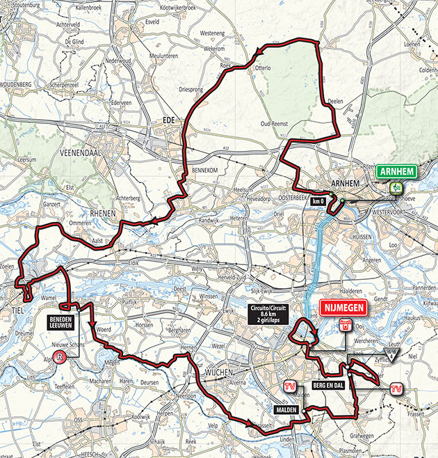 Giro stage 2 map