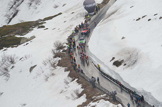 Snowy ascent