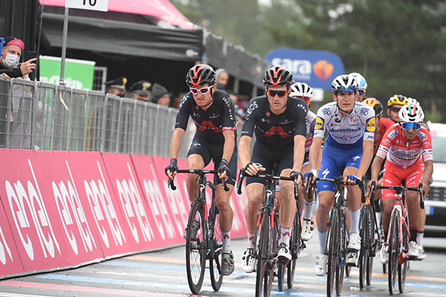 Salvatore Puccio and Geraint Thomas