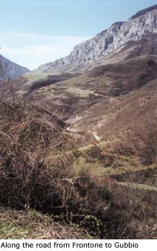 Scenery between Frontone and Gubbio