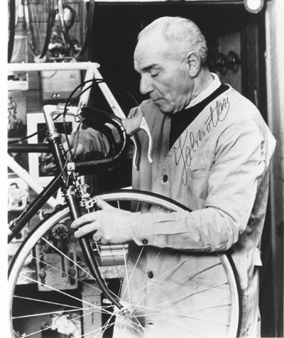 Faliero Masi in his shop