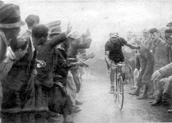 Gino Bartali in the 1939 Giro d'Italia