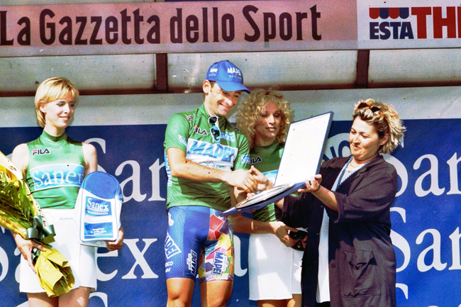 Paolo Bettini in the 1999 giro d'Italia