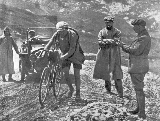 Henri Desgrange in the 1913 Tour de France