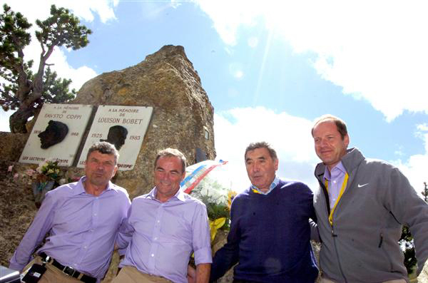 prudhomme at the coppi monument