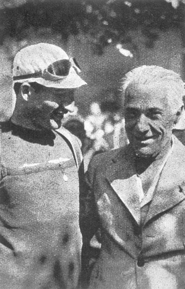 Henri Desgrange with Gino Bartali