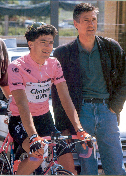 Gianni Bugno with Francesco Moser