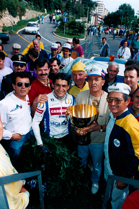 Chiappucci ccelebrates his 1989 Coppa Placci win