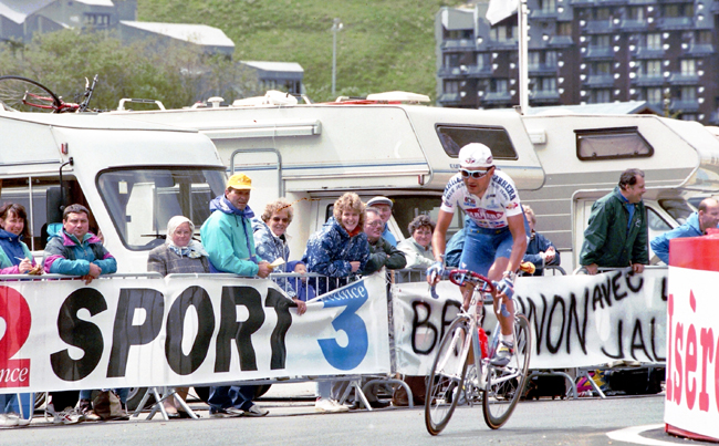 Chiappucci on the was to Val d'Isere