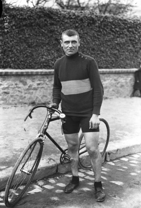 Eugene Christophe before the start of the 1913 Tour de France