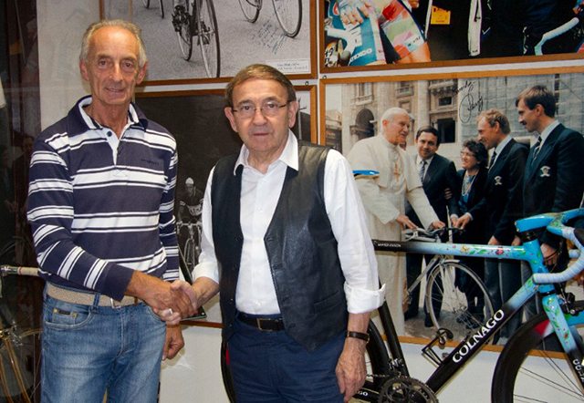 Ernesto Colnago and Giuseppe Rivolta