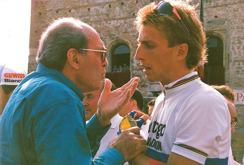 Maurizio Fondriest with Alfredo Martini