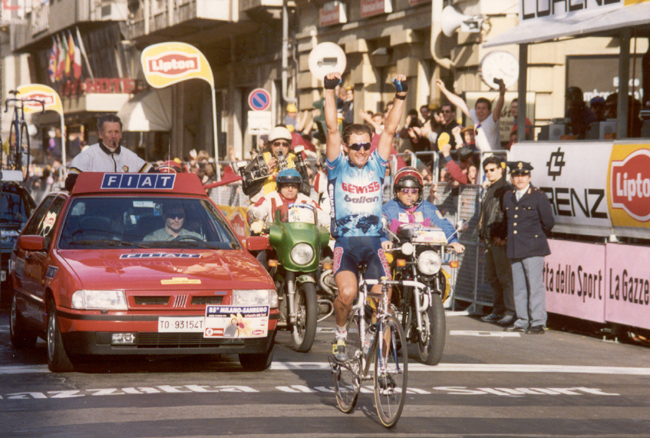 Giorgio furlan wins the 1994 Milano-San Remo