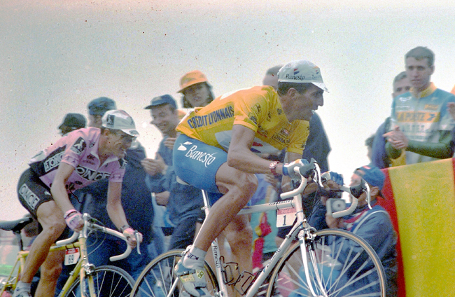 Indurain and Zulle in the 1995 Tour de France