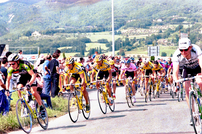 Laurent Jalabert in pink