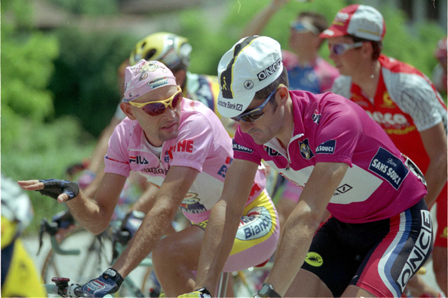 Marco pantani and Laurent Jalabert