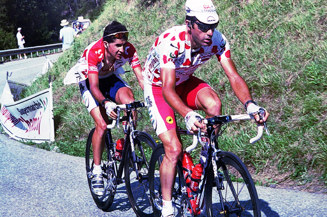 Carlos Sastre and Laurent Jalabert