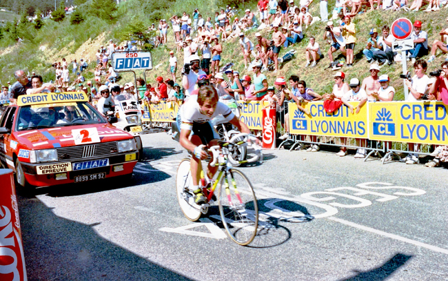 Greg LeMond in the 1990 Tour de France