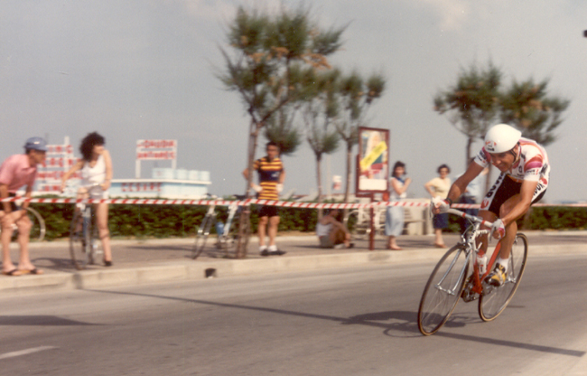 Roche riding the 1989 Giro stage 10 time trial