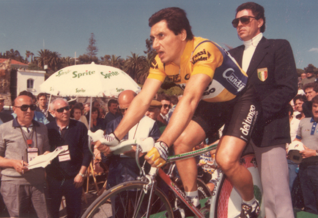 Saronni at the 1987 Giro d'Italia prologue