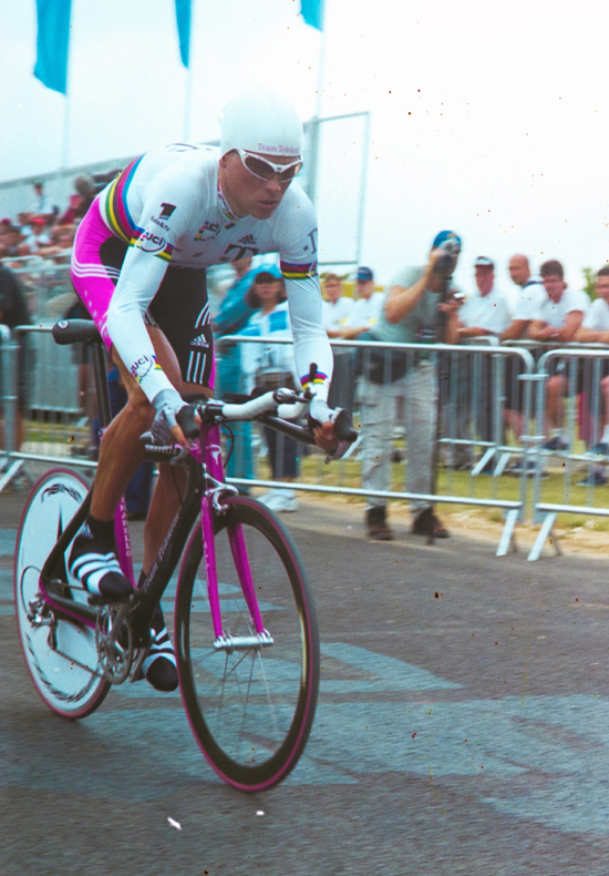 Jan Ullrich rides the first stage of the 2000 Tour de France