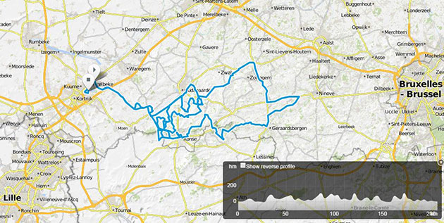 E3 race map and profile