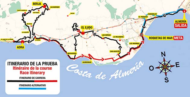 Almeria race map